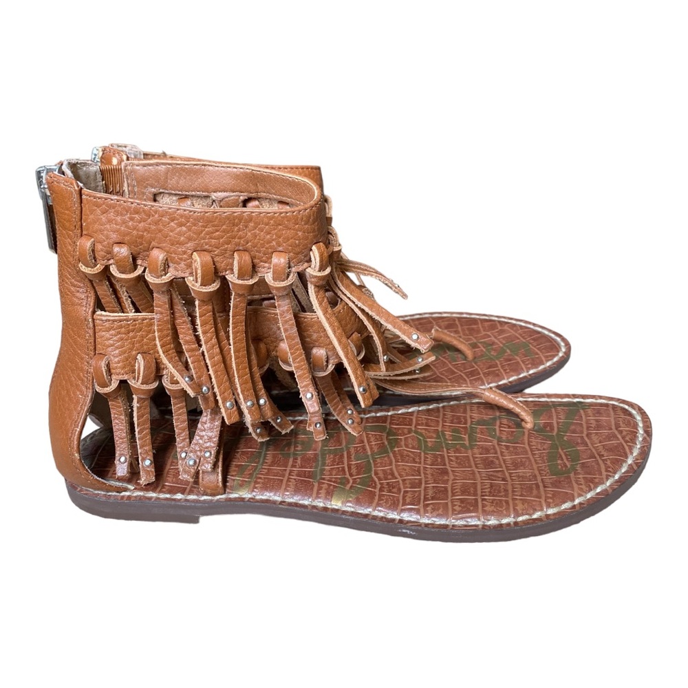 Sam Edelman Griffen Fringe Leather Sandals size 7.5‎